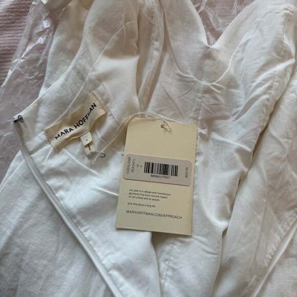 Mara Hoffman White Linen Perdita Dress - Picture 12 of 12